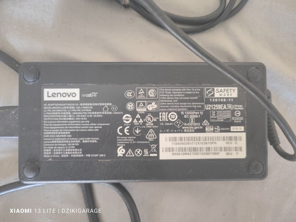 Zasilacz do lenovo legion y540