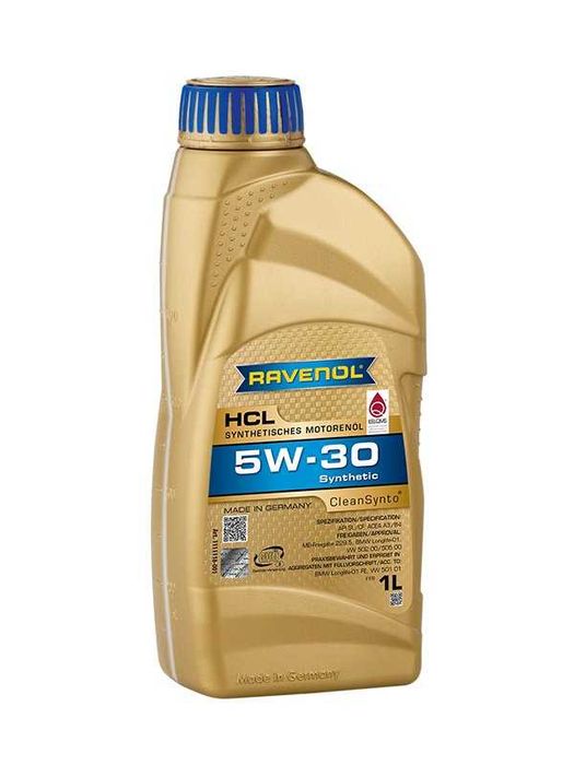 масло Ravenol 5W-30  HCL "Synthetic" SN/CF, A3/B4 (1л)