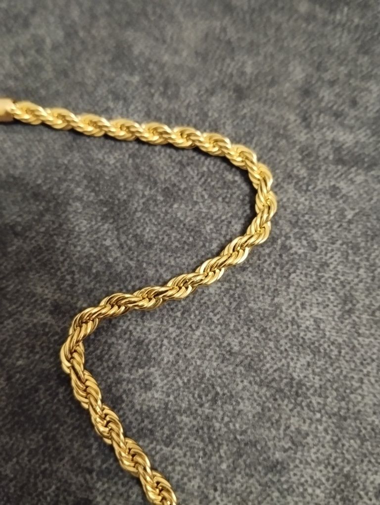 Łańcuszek złoty 4mm