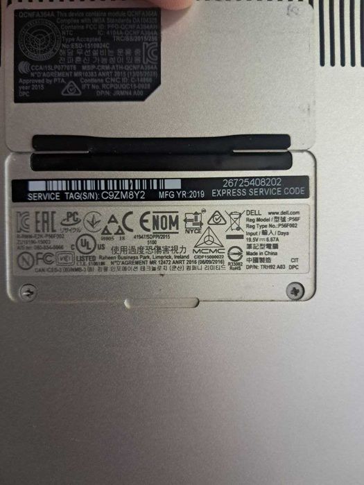 Dell Precision 5530 i9 / 32 ГБ / 1 ТБ SSD / Quadro P2000 4 ГБ