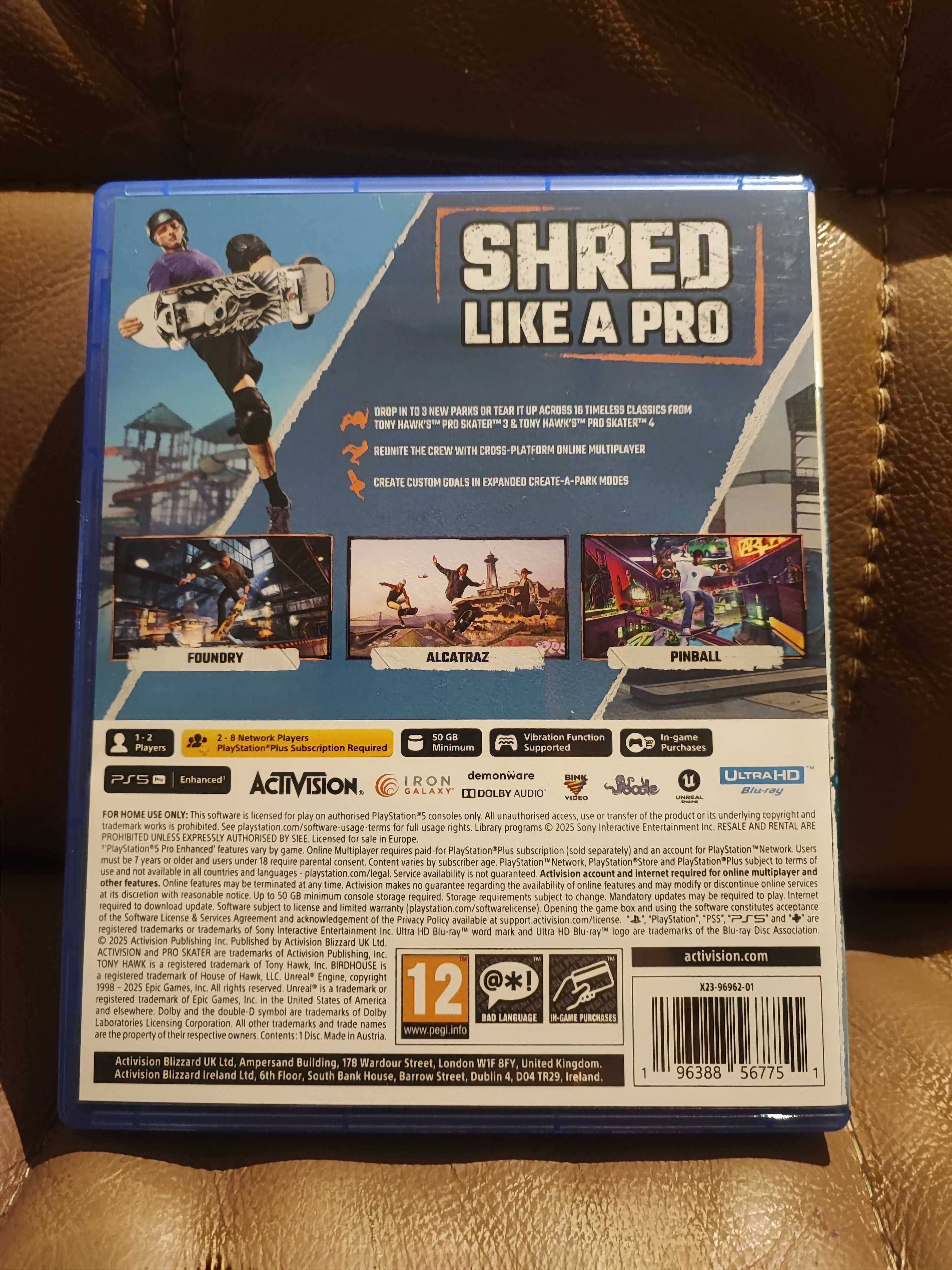 Tony Hawk's Pro Skater 3+4 ps5