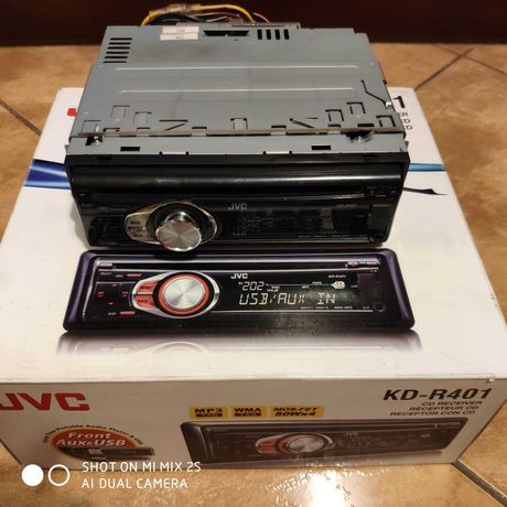 Radio samochodowe JVC KD-R401 z odtwarzaczem CD MP3 stan idealny
