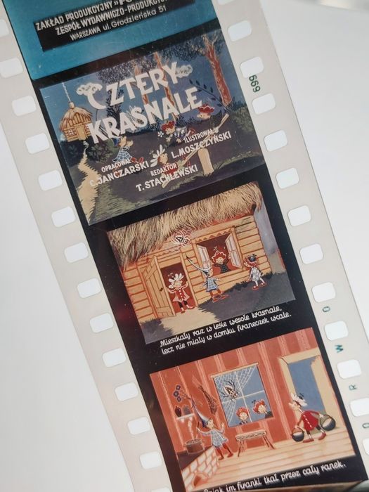 Bajka na rzutnik CZTERY KRASNALE bajki retro na kliszy prl retro