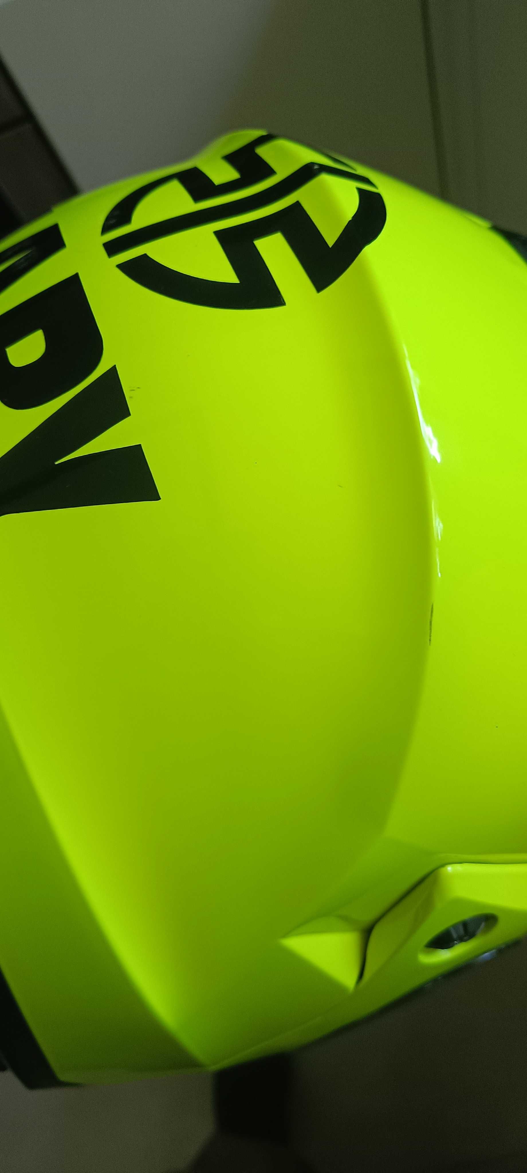 Kask HJC C91 fluo rozmiar L plus intercom T-Max S