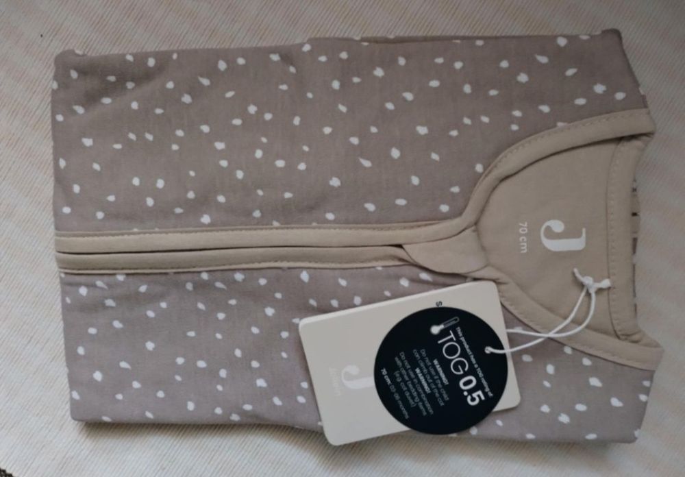 Jollein śpiworek niemowlęcy do 6 m letni beżowy Spickle Nougat 70 cm