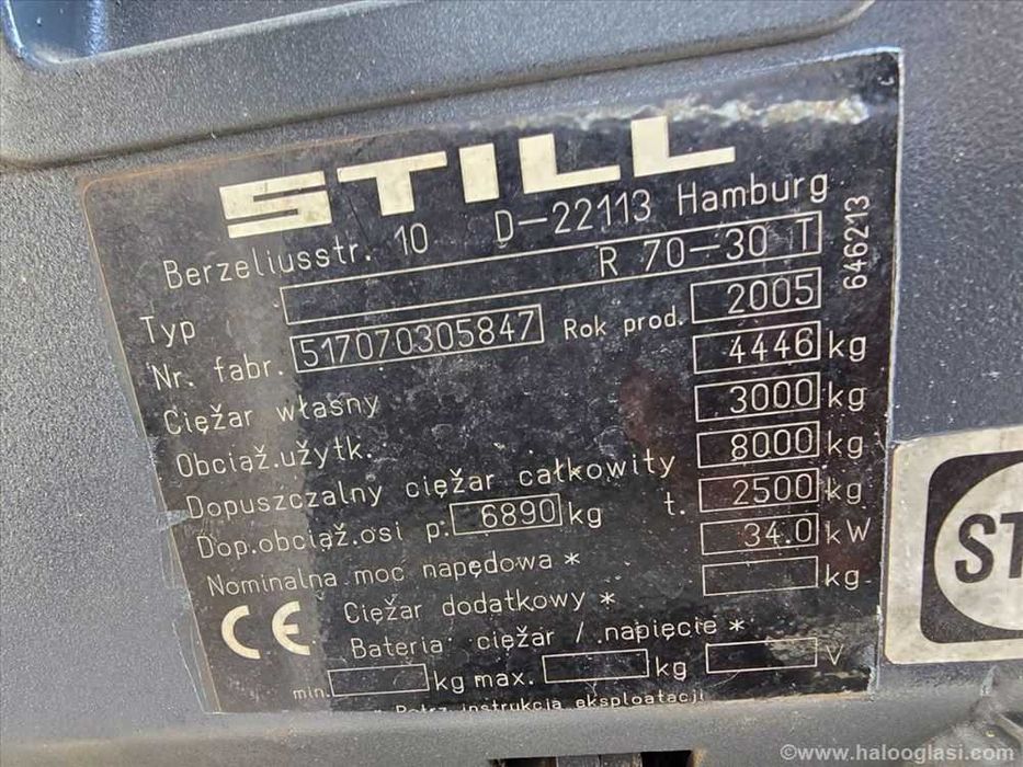 STILL R70-30T 2005 GAS | Газовий навантажувач