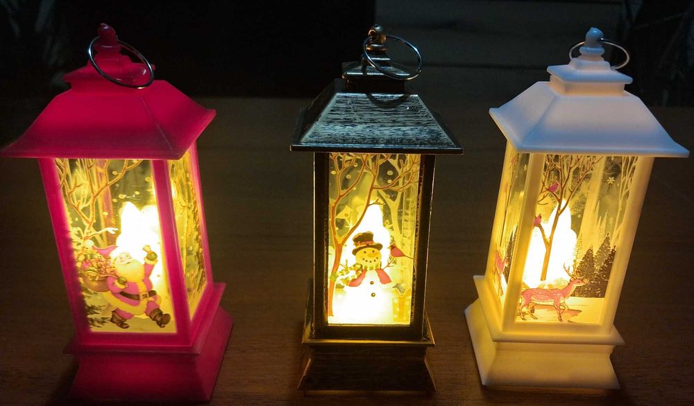 zestaw 3 sztuki lampionów Led