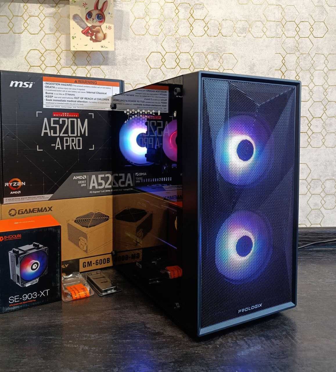 Ігровий ПК Ryzen 5 5600 RX 5600 XT 6GB  6|12 ядер 16 DDR4 M.2 512 AM4