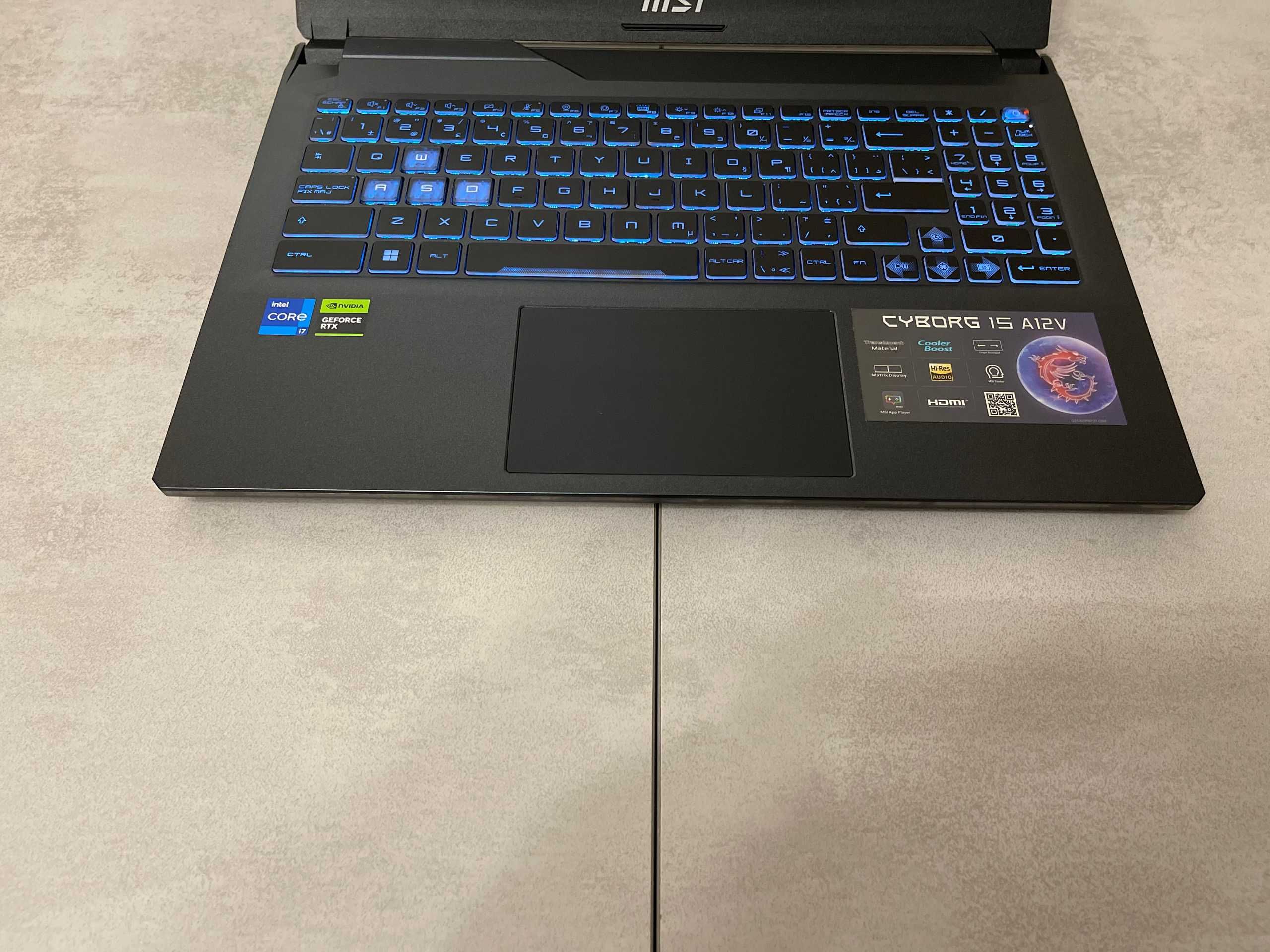 Ігровий ноутбук MSI Cyborg A12VF, i7-12650H, 16GB, nVidia RTX 4060 8GB