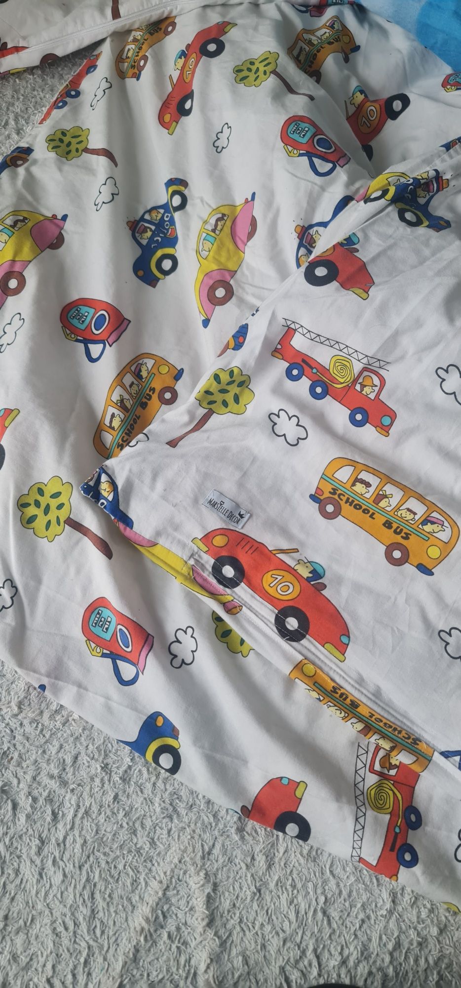 Pościel poszewka dziecięca auta marsielle decor bawełna