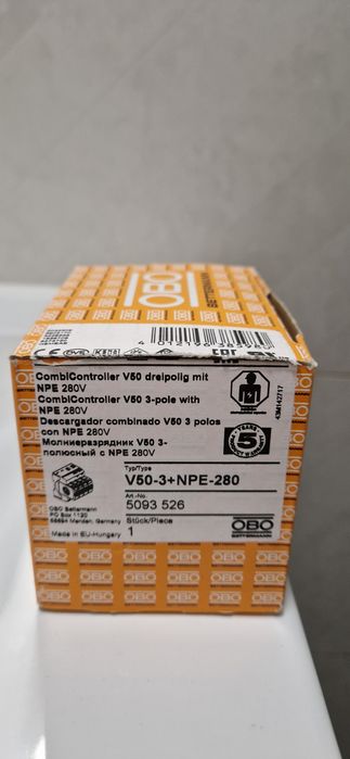 Ogranicznik przepięć ochronnik OBO BETTERMANN c50, V50-3+NPE-280