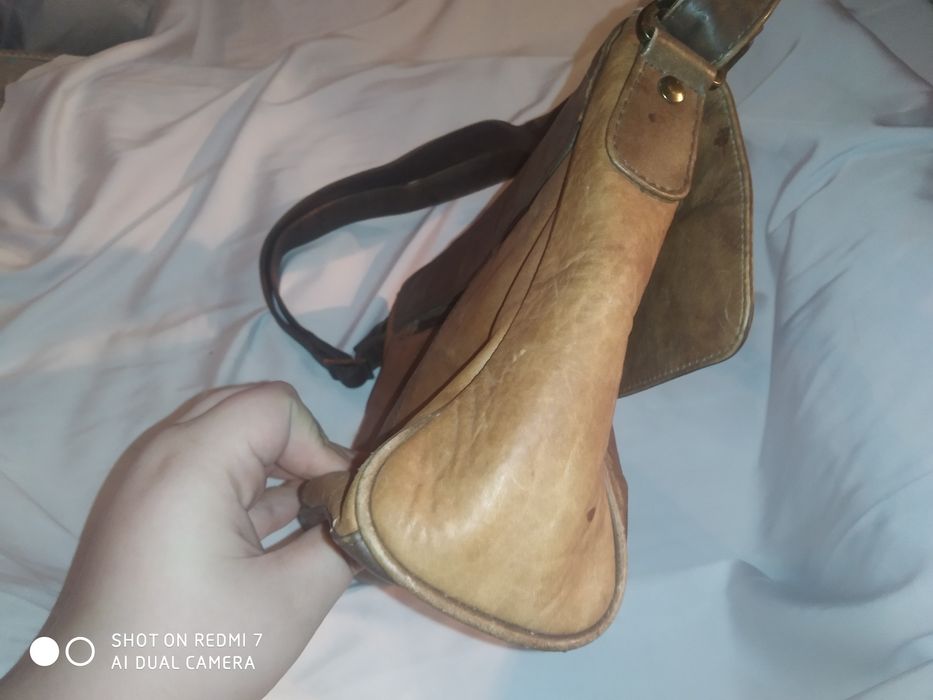 Винтажная кожаная женская сумка мессенджер LILLEY & SKINNER кожа