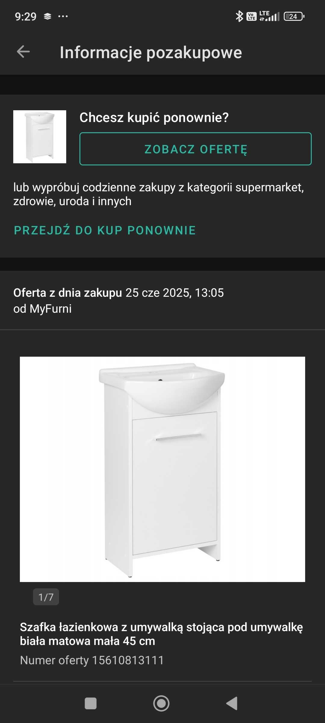 Szafka z umywalką i bateria nowe