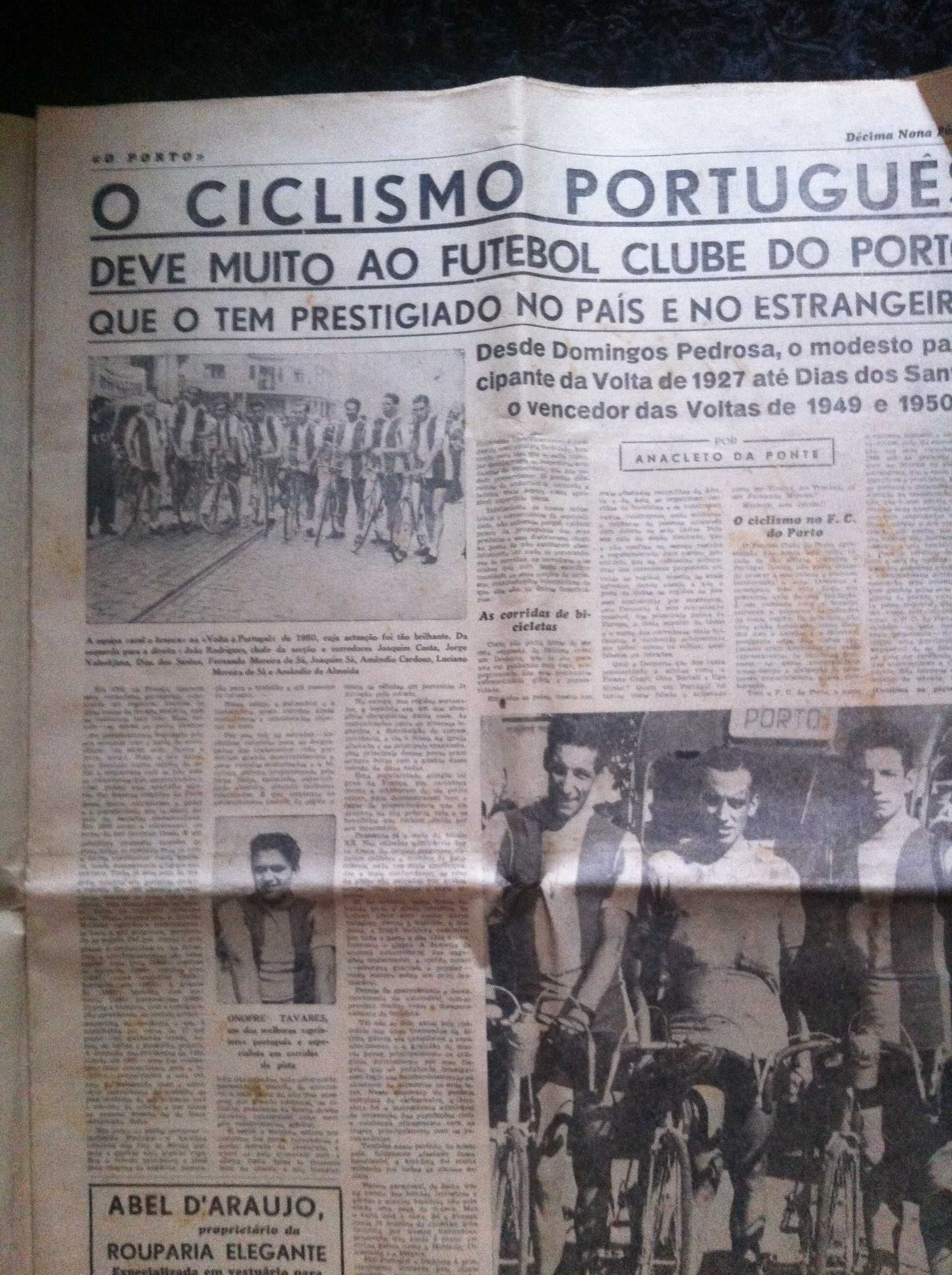 Jornal FCP "O Porto"  1952-Inauguração do Estádio com Craveiro Lopes