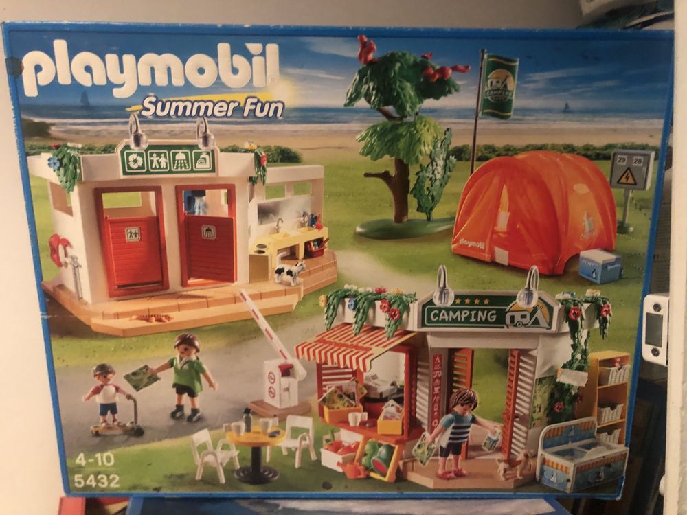 Playmobil Camping 5432 karton, instrukcja, stan BDB wielki zestaw