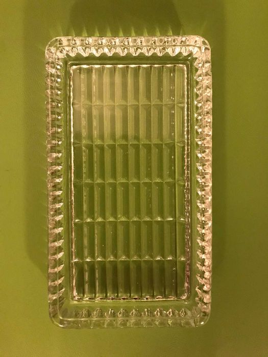 Szkło szklana Maselnica maselniczka Ząbkowice lata 60 PRL vintage