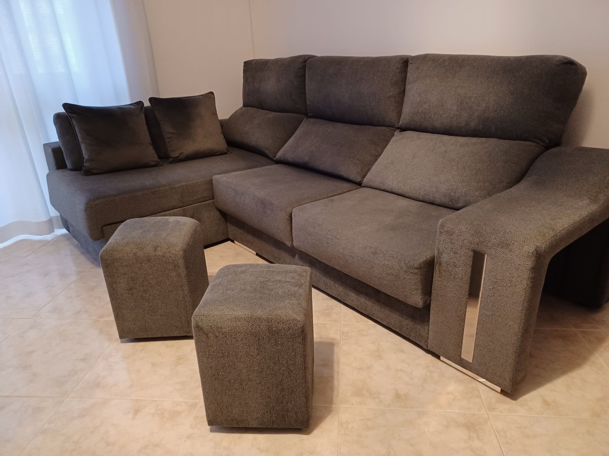 Sofá Chaise Longue, NOVO