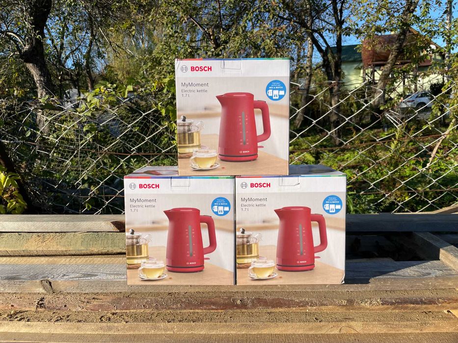 Електрочайник Bosch TWK3M124 1,7L 2400W Нові! Запечатані!