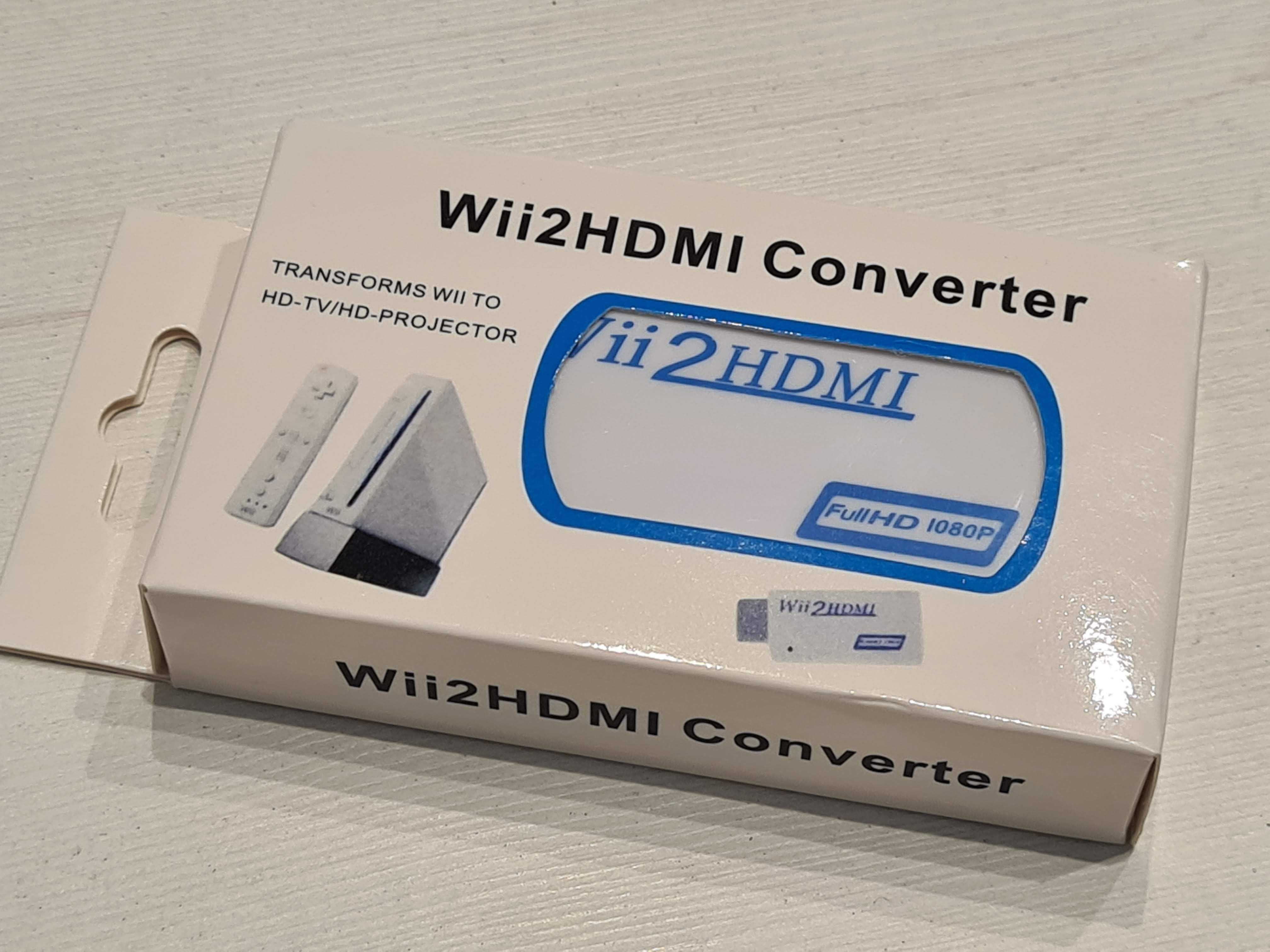 Wii2HDMI adapter przejściówka konwerter TV 1080p do hdmi Nintendo Wii