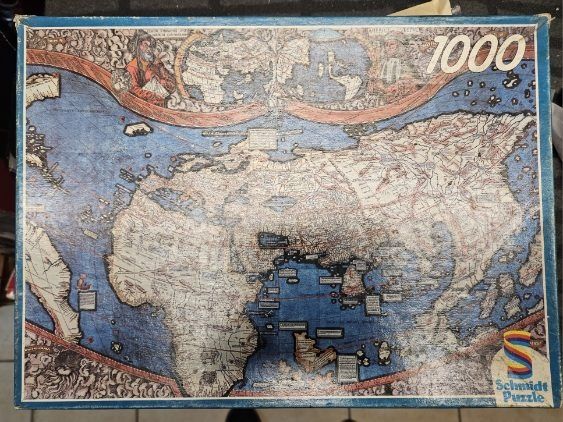 Puzzle 100 sztuk nowe mapa świata z 1507 roku