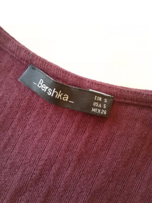 Camisola bordô Bershka