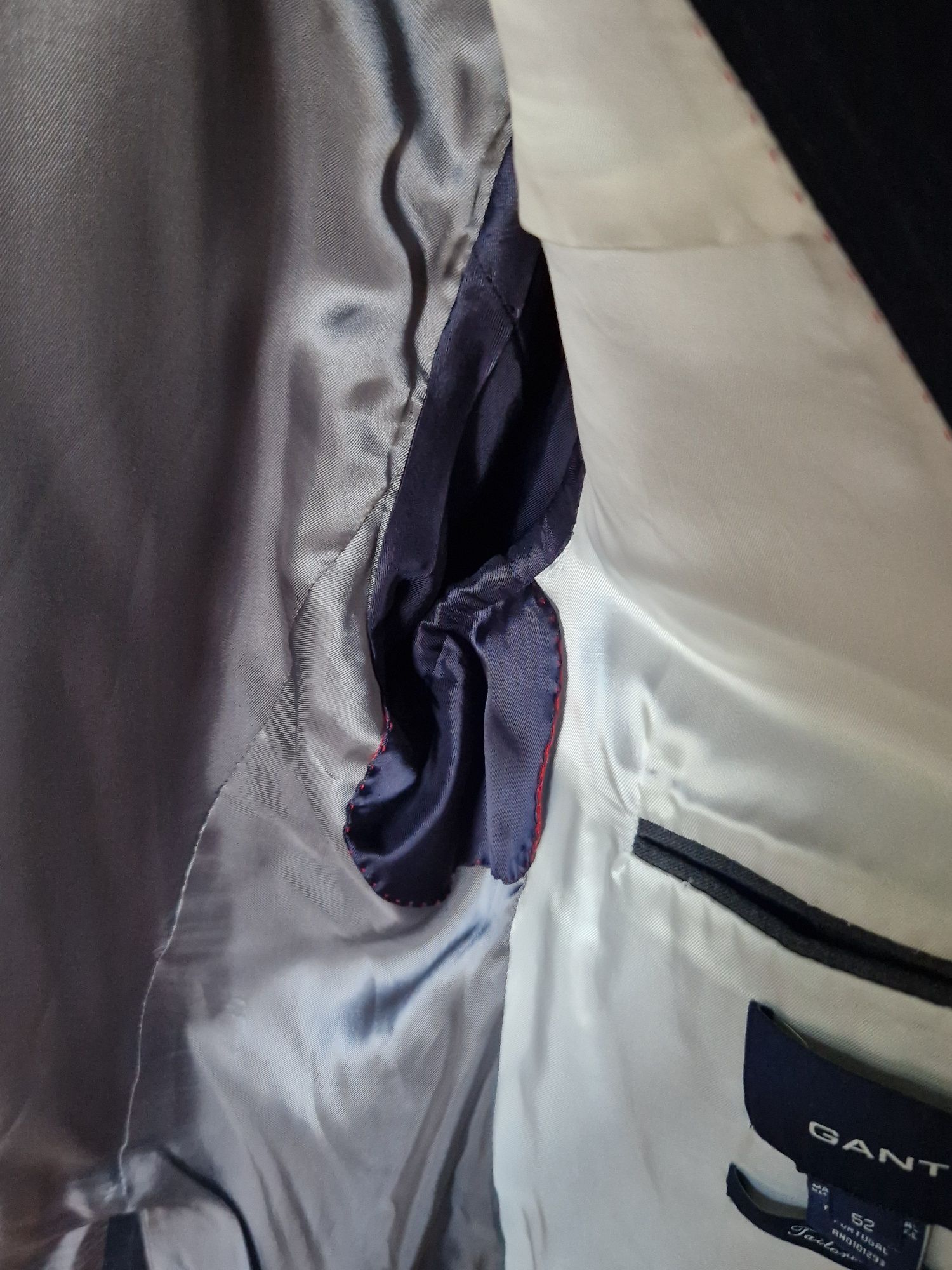 Blazer Gant Azul Escuro 52 100% lã