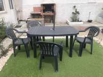 Conjunto de refeição jardim