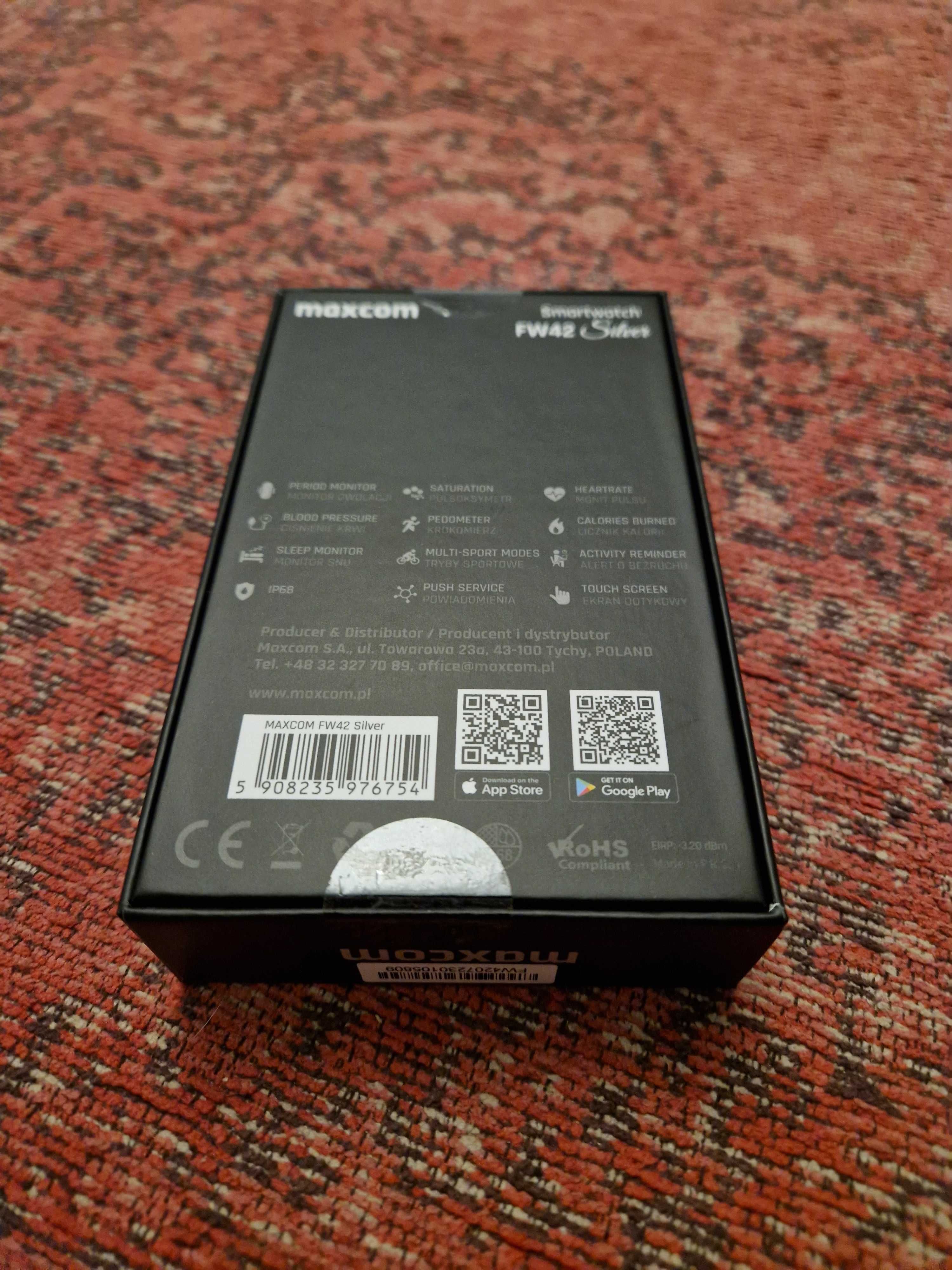 Smartwatch maxcom FW42 srebrny