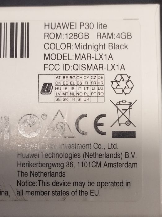 Huawei P30 lite preto