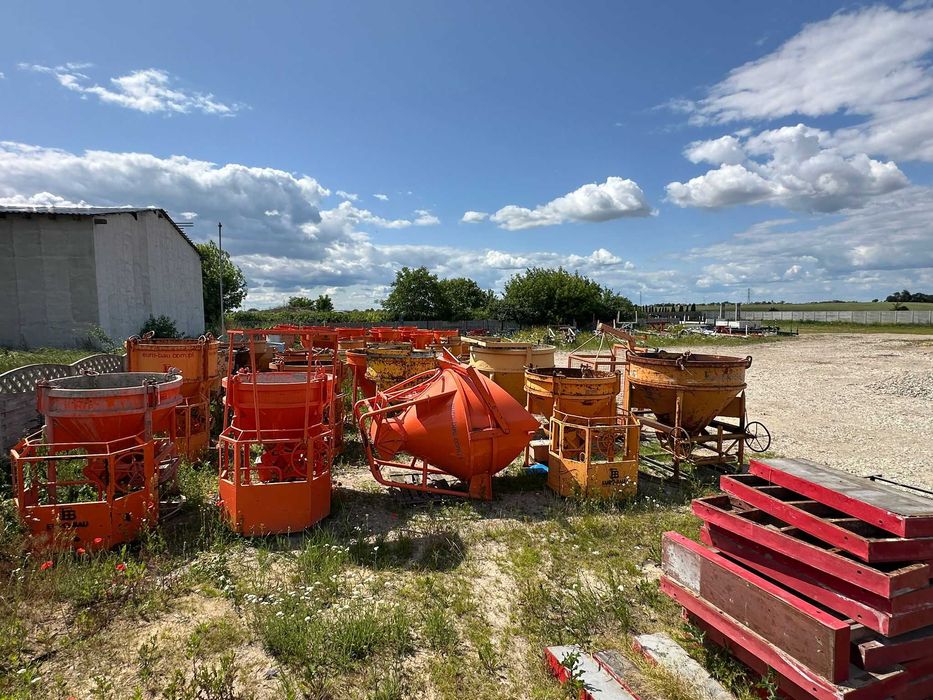 Zbiornik pojemnik dźwigowy 500L Eichinger 1017 rękaw zamykacz do btonu