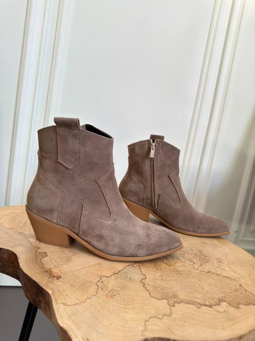 Козаки демі шкіра/замш