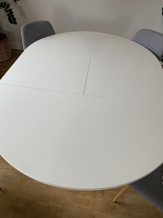 bialy stol ikea okragly owalny