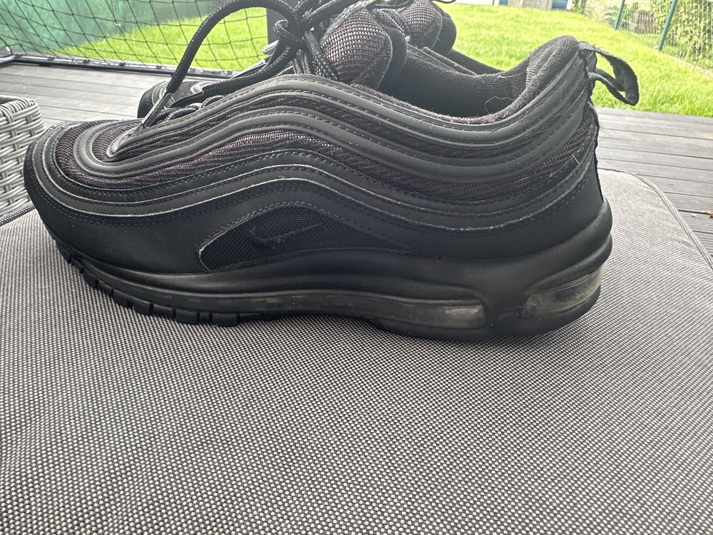 Męskie oryginalne Nike AirMax 97 używane 44 28 cm czarne