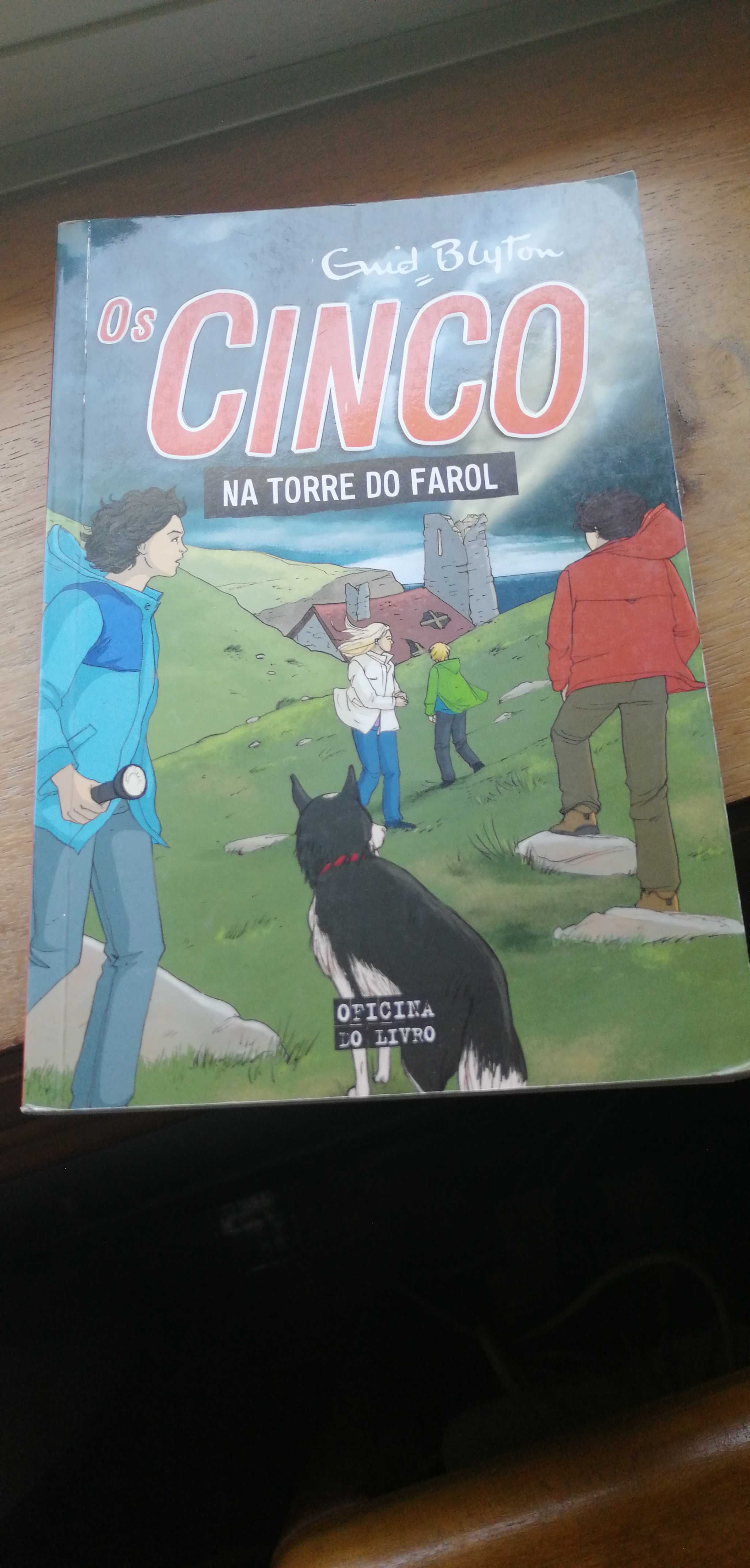 livrro Os Cinco na Torre do Farol