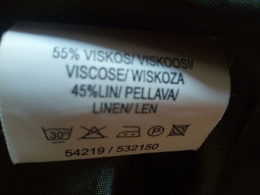 Kurtka khaki KappAhl z lnem 40 42 44