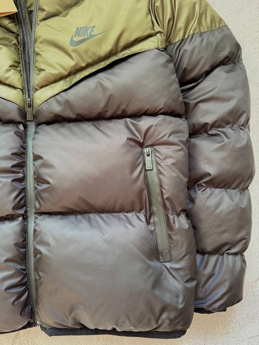 ХІТ СЕЗОНУ! Чорно-оливковий Пуховик Nike Storm-Fit S M L XL XXL