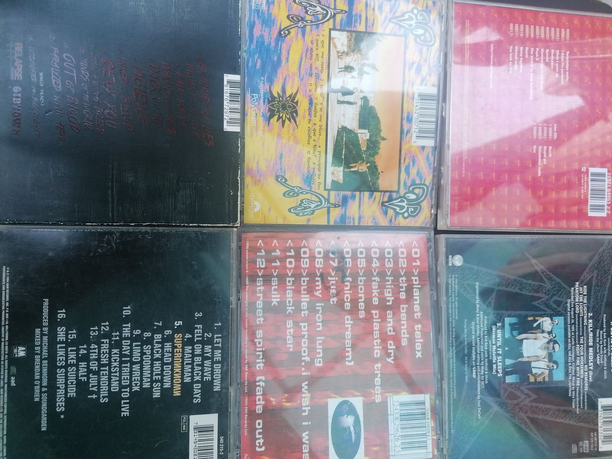 Conjunto de diversos CDS, Metallica, Radiohead, etc(edições originais
