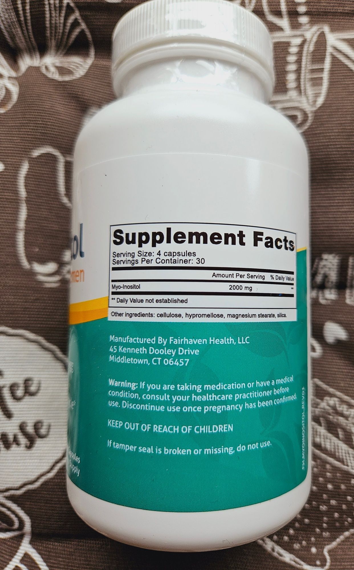 Fairhaven Myo D Chiro inositol міоінозитол міо- і Д-хіро інозитол