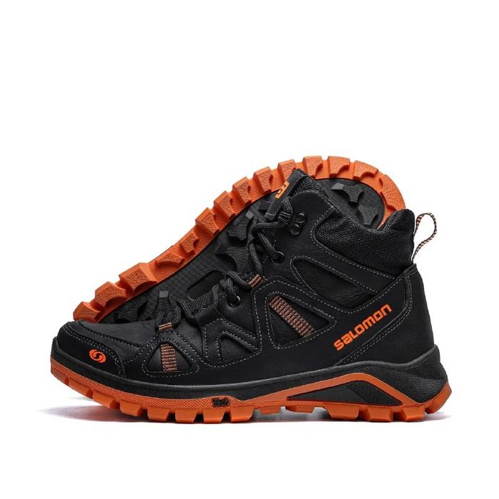 Зимові кросівки чоловічі шкіряні на хутрі Salomon SP Cross 40-45р