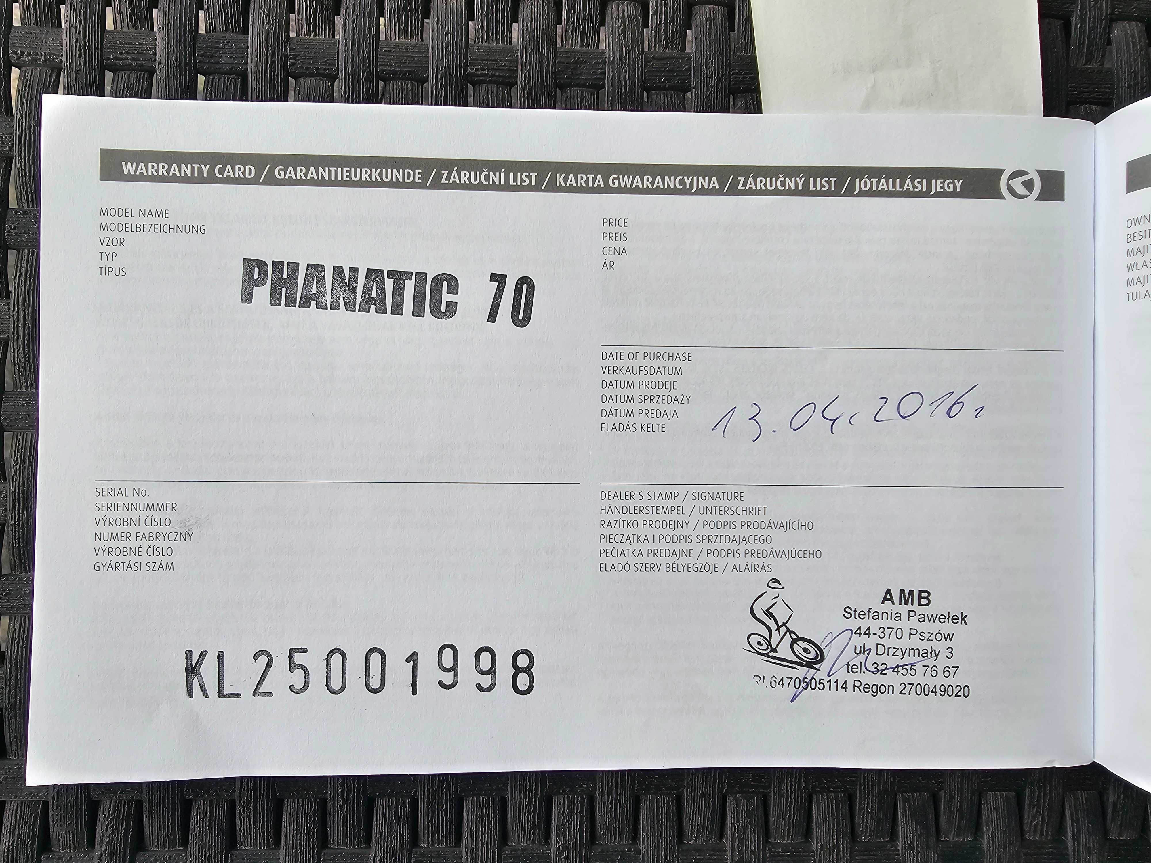 Kellys Phanatic 70 - stan bardzo dobry