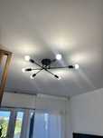 Lampa sufitowa czarna