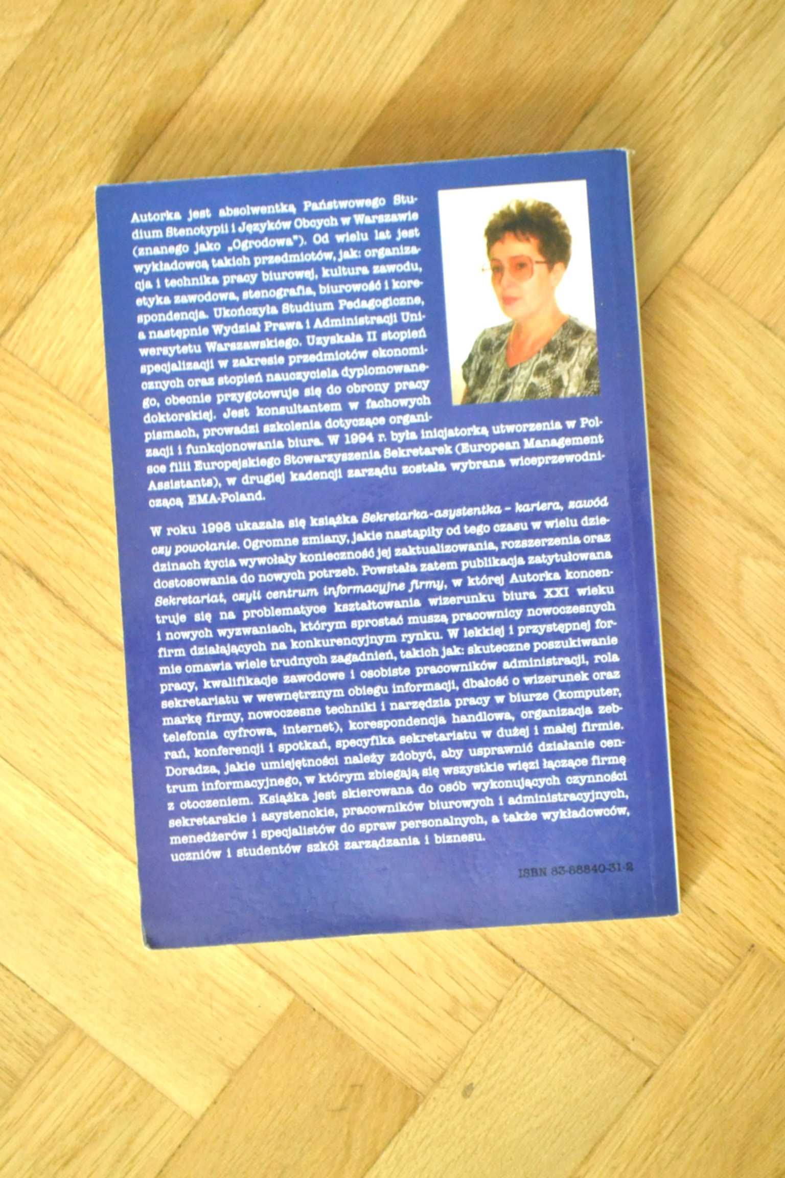 SEKRETARIAT książka poradnik podręcznik, Halina Fuchsel szybka wysyłka