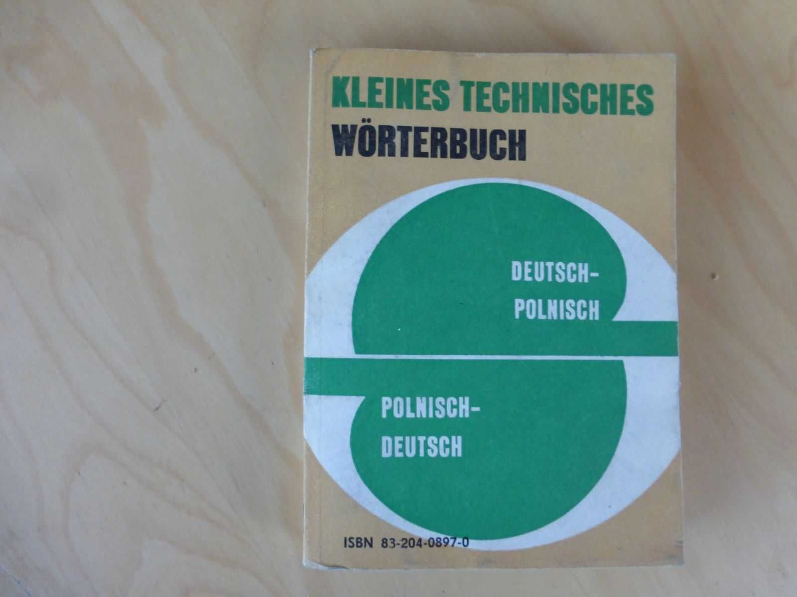 Mały słownik techniczny polsko-niemiecki i niemiecko-polski. Szarski