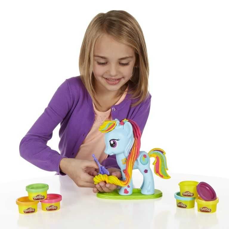 Play doh My little pony zestaw fryzjer gratis dodatki stan BDB