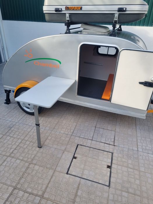 Mini caravana teardrop impecável