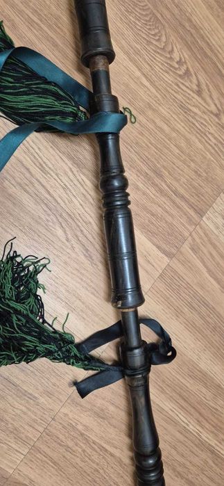Gaita de foles Transmontana em pau preto de fabrico de Ângelo Arribas