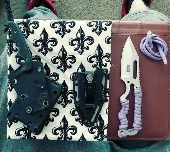 Компактний EDC фіксед SOG Instinct Mini (NB1001-CP) Skeletonized
