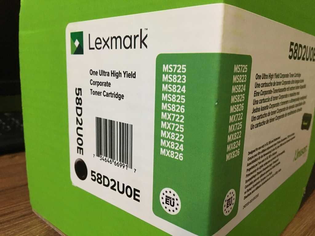 Toner LEXMARK 58D2U0E Preto - MS725, MX722, MX822/826, MS823/825/826