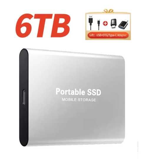 Dysk zewnętrzny 6 TB USB 3.1 Dwa adaptery gratis.