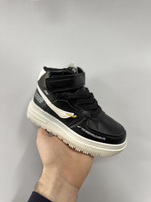 Хайтопи для хлопчиків чорні на овчині 32-37, ботинки черевики зимові